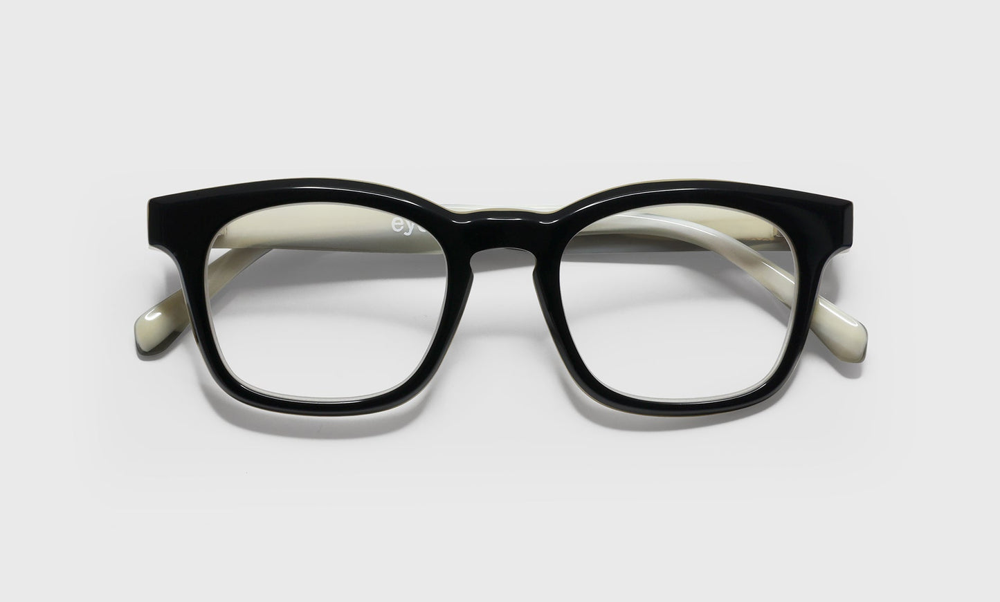 [00 - Black with White Marble Inside Front and Temples]