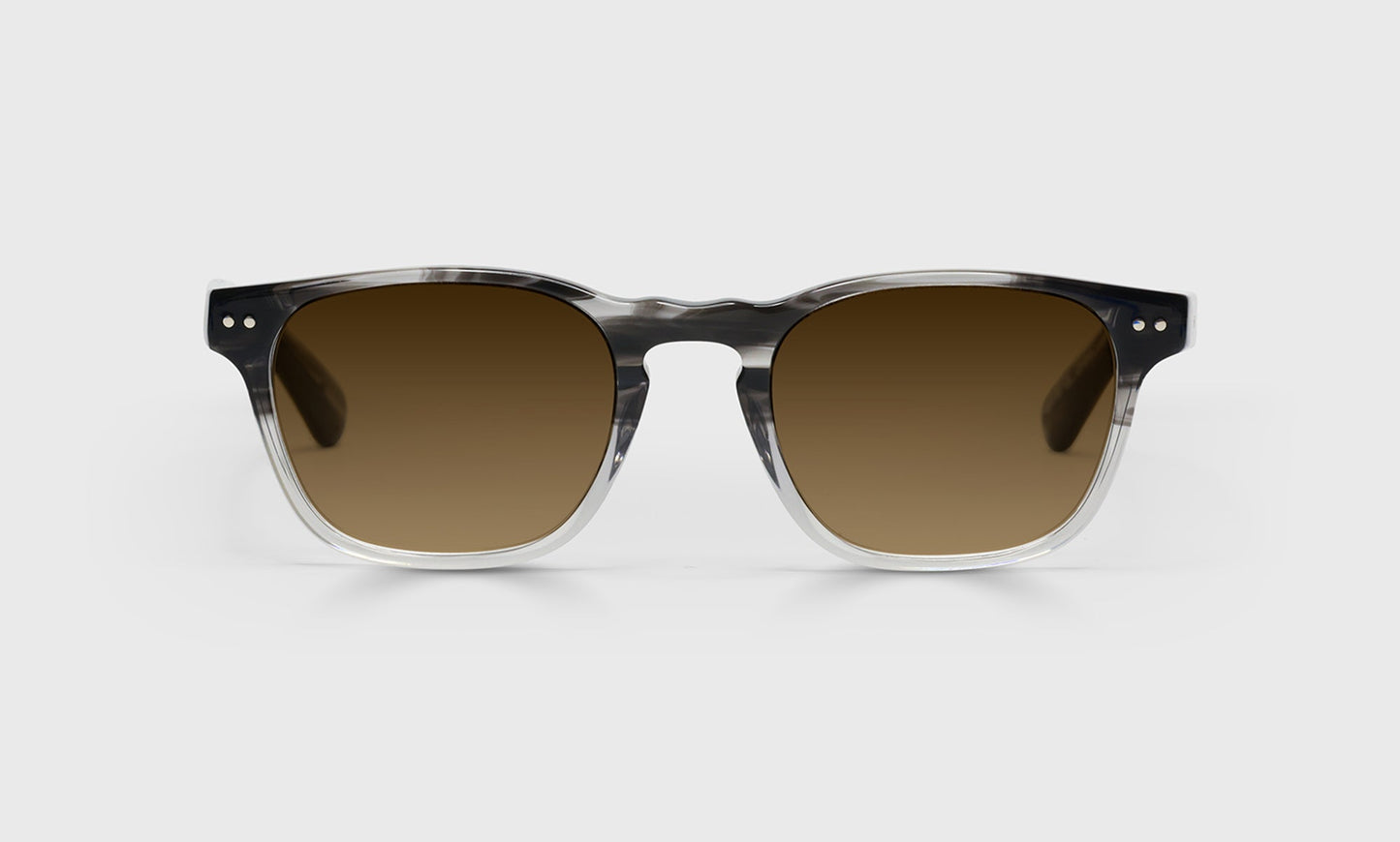 [88 - Black Grey Fade Front with Black Temples]