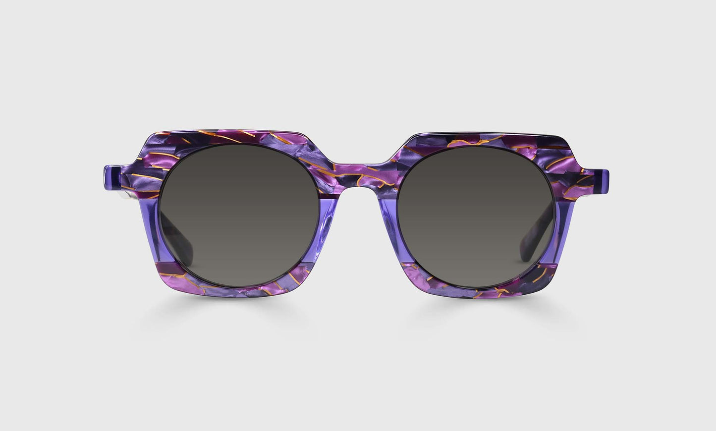[15 - Purple, Pink, and Gold Mosaic Front and Temples]
