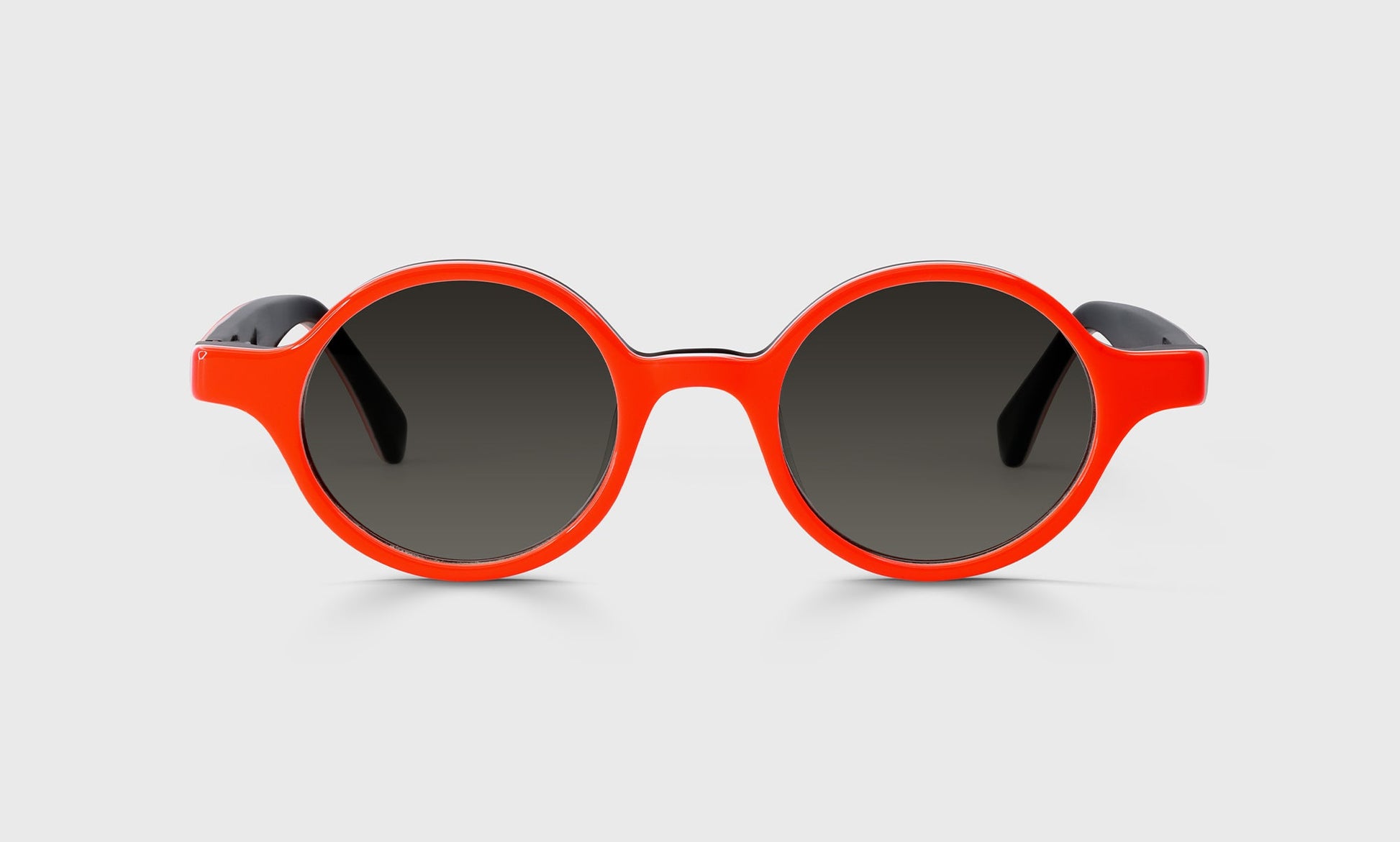 [76 - Layered Orange Outside with Black Inside Front and Temples]