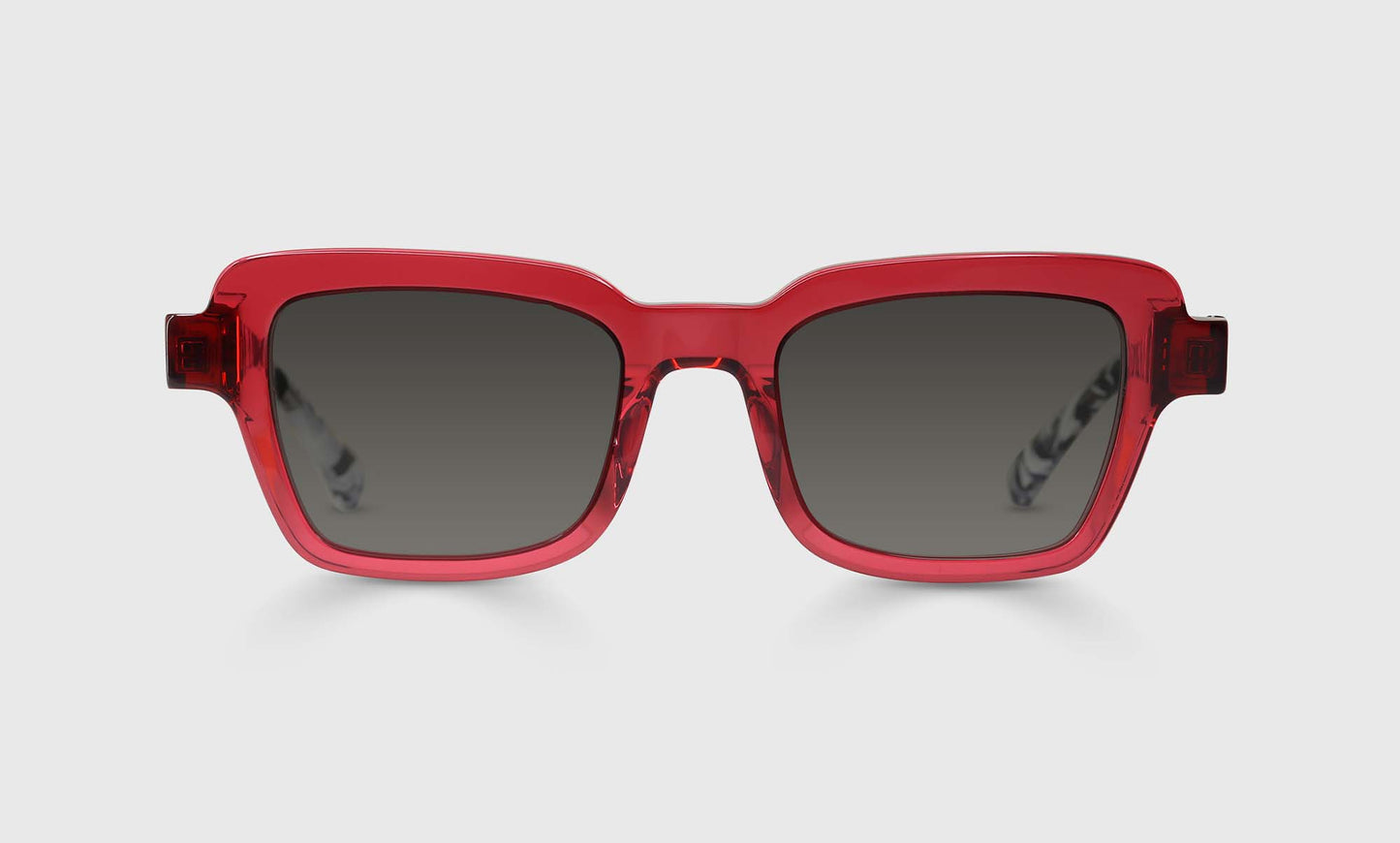 [45 - Magenta Crystal Front and Black-White Spotted Temples]