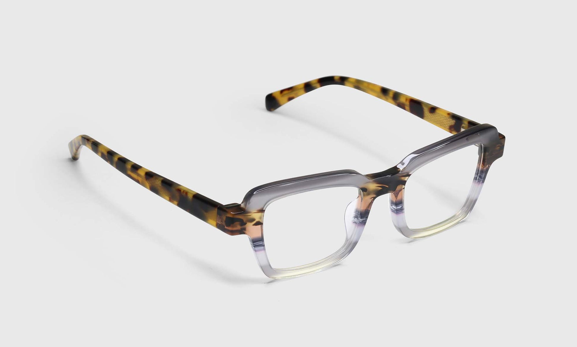 [74 - Blue and Grey-Striped Front and Tortoise Temples]