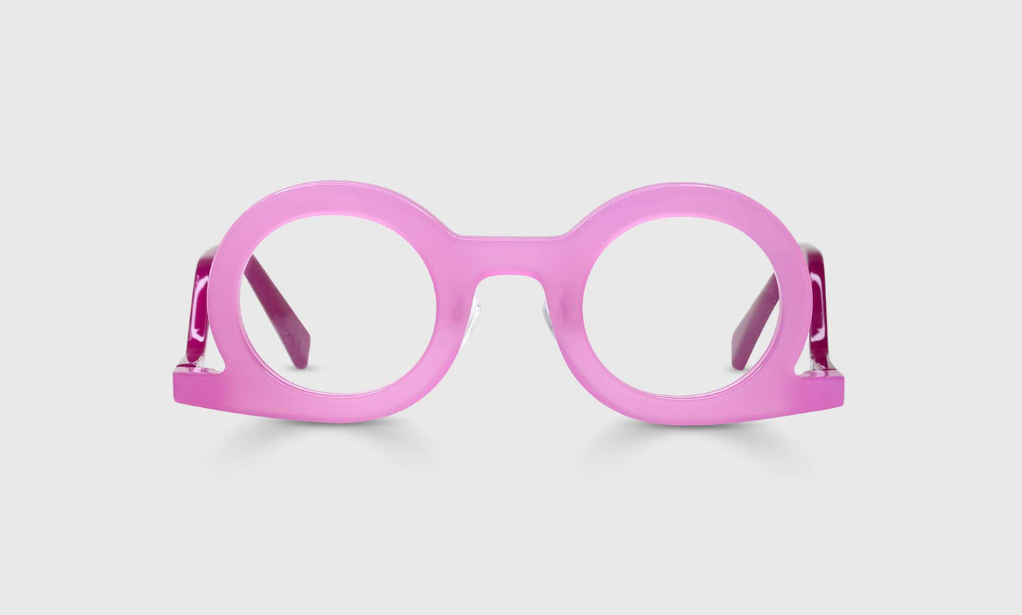 [45 - Milky Pink Front and Fuscia Temples]