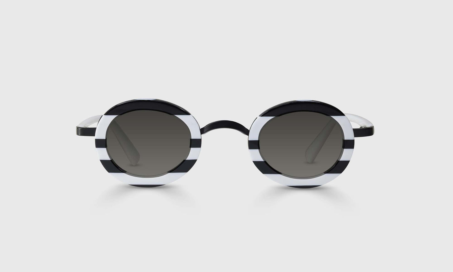 [00 - Black and White Stripe Front and White Temples]