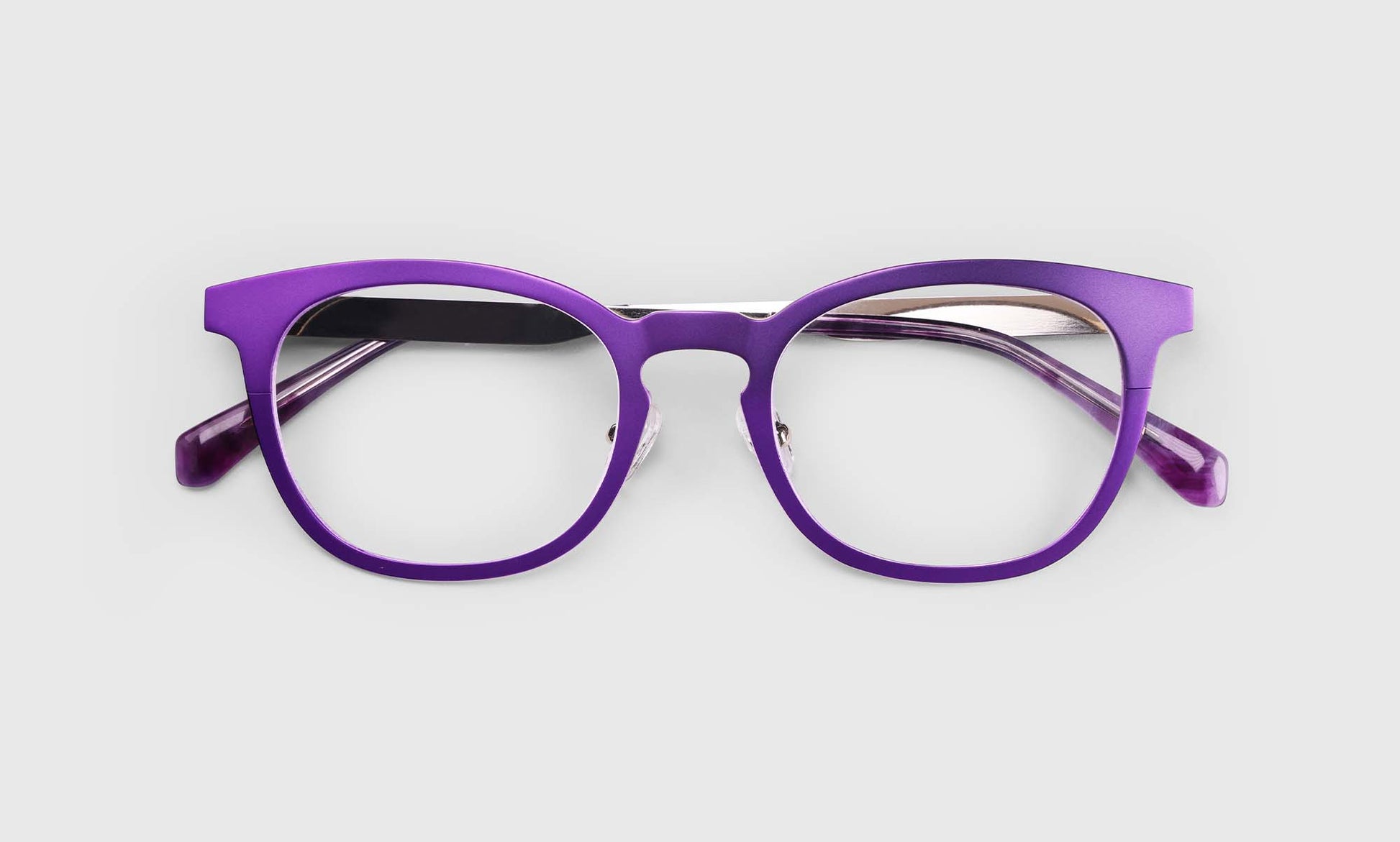 [15 - Satin Matte Plum Metal Front and Temples]