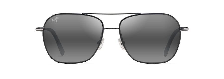 [Neutral Grey Lenses, Black With Silver Stripe Frame]