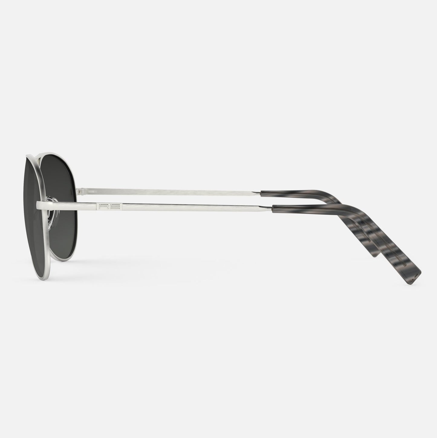 [Satin Silver &amp; Coastal Gray Polarized Gradient Nylon Lens]