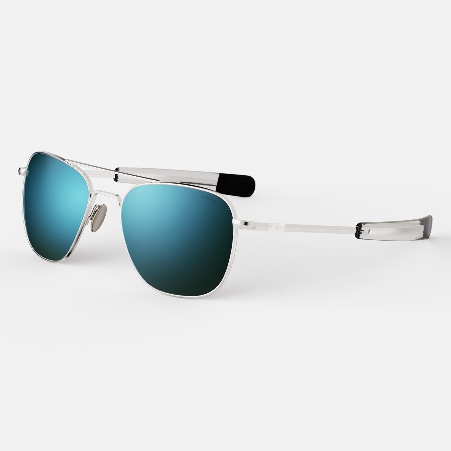[23k White Gold & Cobalt Polarized Glass Lens]