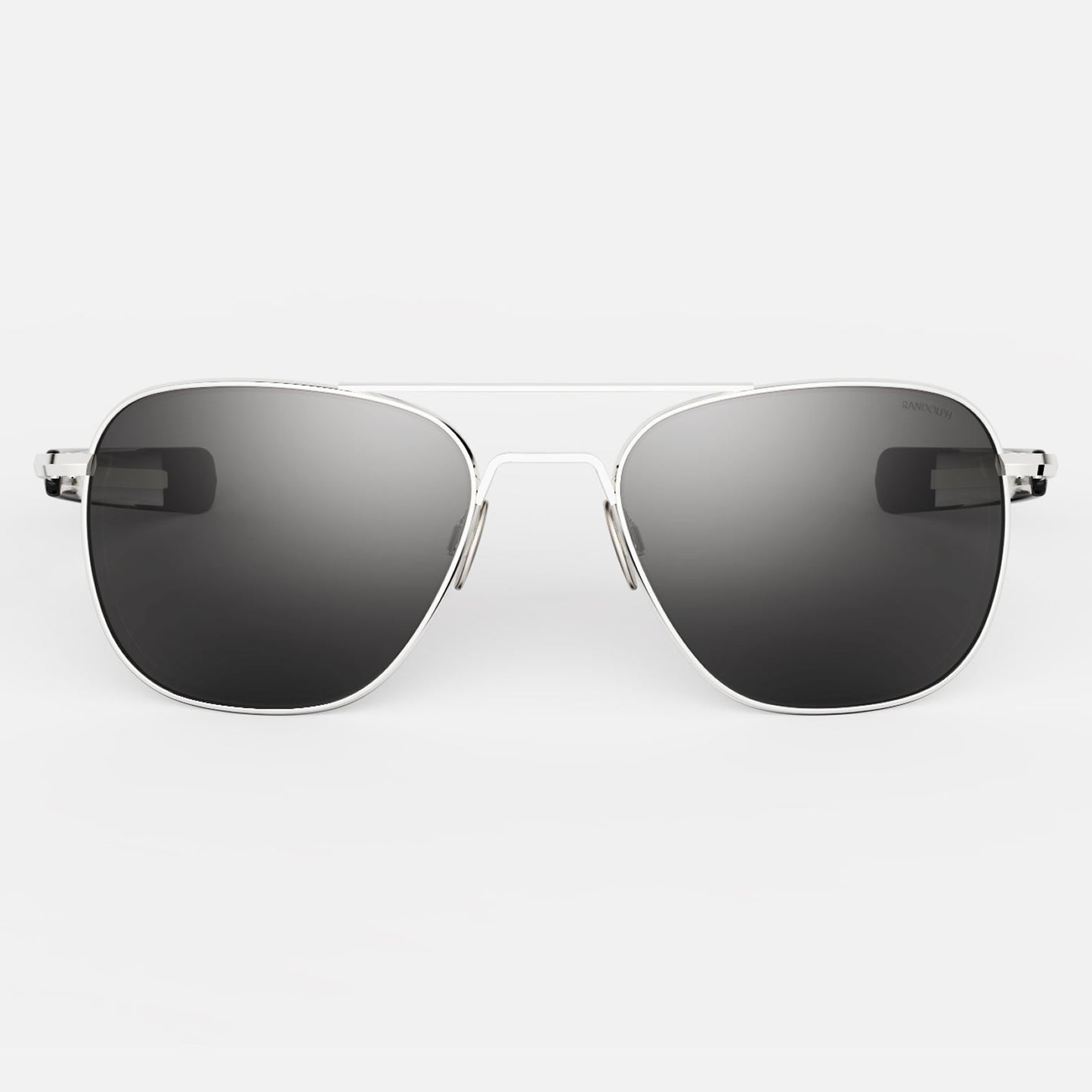 [23k White Gold & American Gray Polarized Glass Lens]