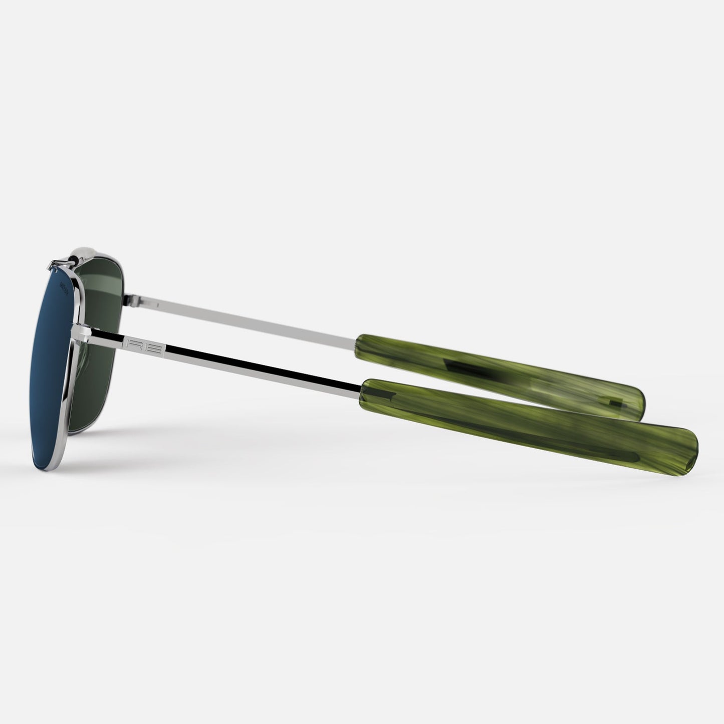 [Bright Chrome & Polarized Cobalt Glass Lens]