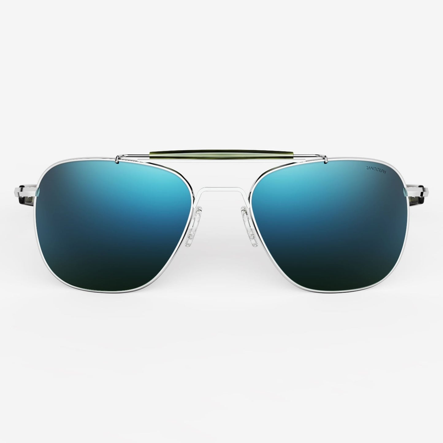 [Bright Chrome & Polarized Cobalt Glass Lens]