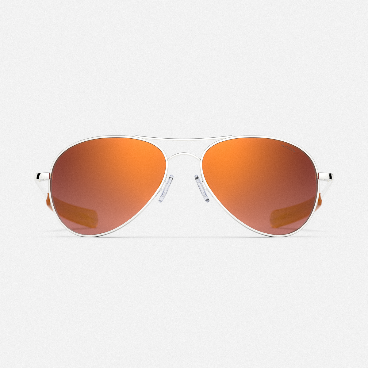[23k White Gold & Sunset Rose Mirror Polarized Nylon Lens]