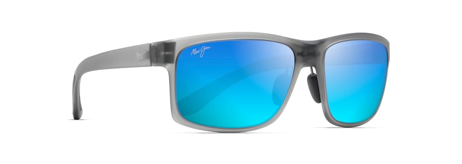 [Blue Hawaii Lenses, Translucent Matte Grey Frame]