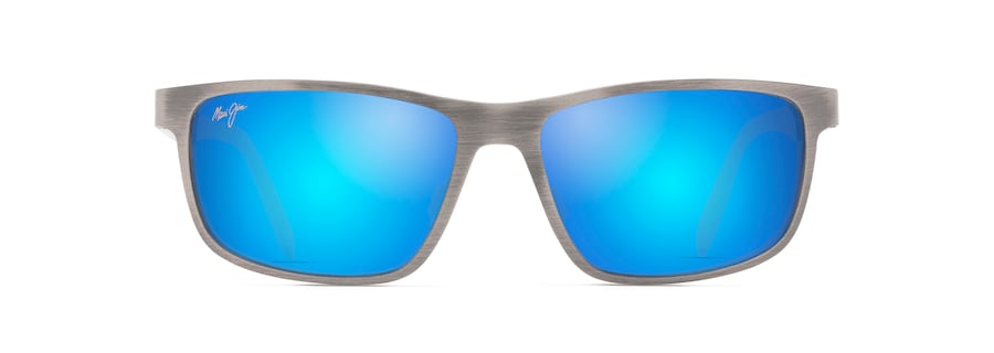 [Blue Hawaii Lenses, Brushed Dark Gunmetal Frame]