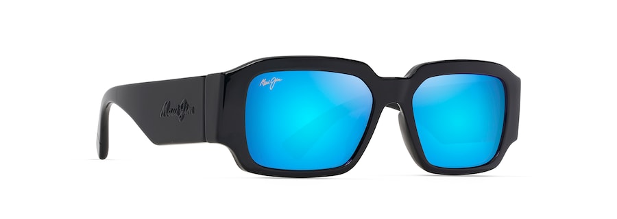 [Blue Hawaii Lenses, Shiny Black Frame]