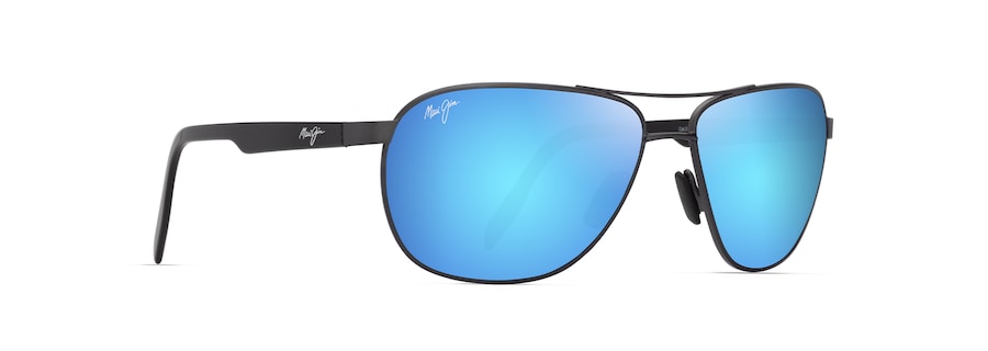 [Blue Hawaii Lenses, Matte Dark Ruthenium With Black Frame]