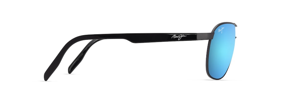 [Blue Hawaii Lenses, Matte Dark Ruthenium With Black Frame]