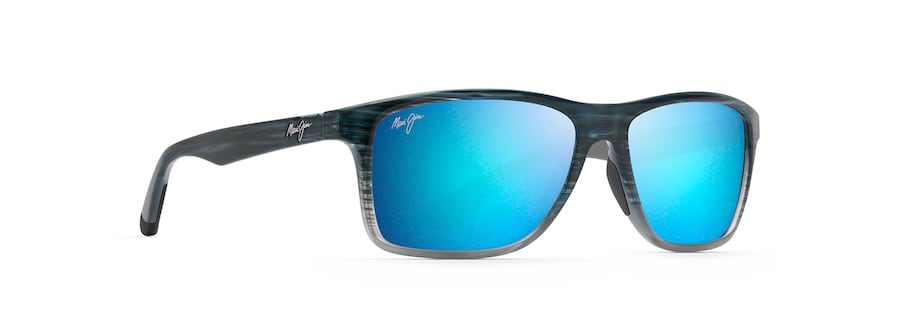 [Blue Hawaii Lenses, Blue Black Stripe Fade Frame]
