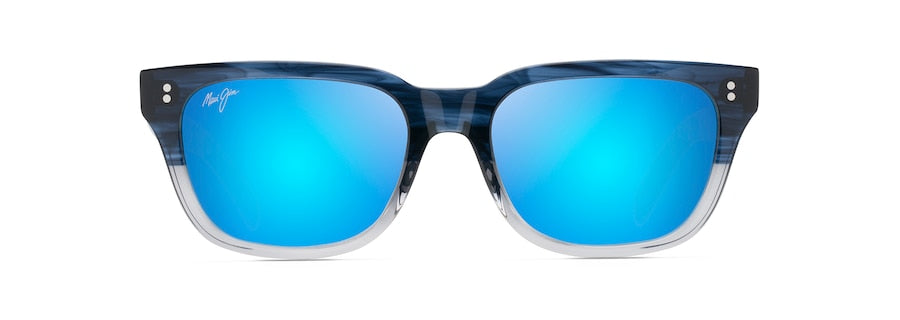[Blue Hawaii Lenses, Blue To Grey Gradient Frame]