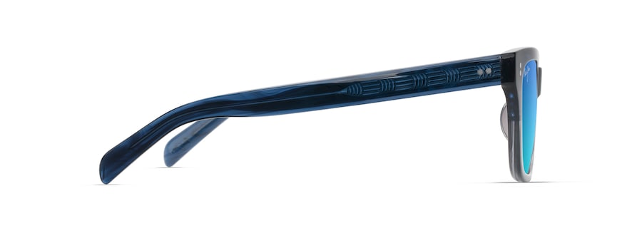 [Blue Hawaii Lenses, Blue To Grey Gradient Frame]