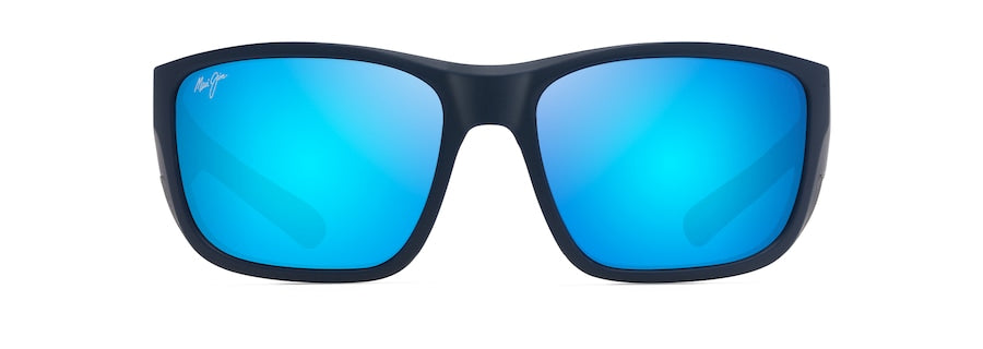[Blue Hawaii Lenses, Matte Dark Navy With Black Rubber Frame]