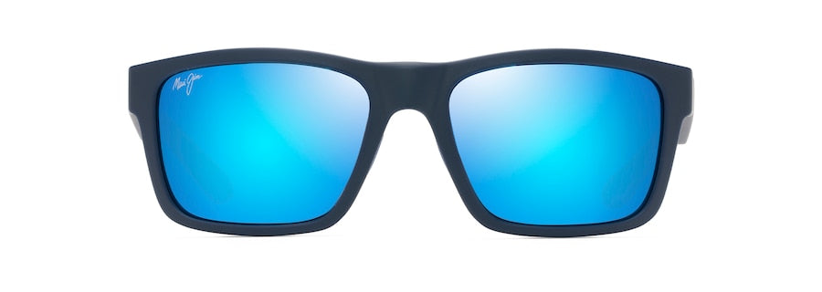 [Blue Hawaii Lenses, Navy With Light Blue Frame]