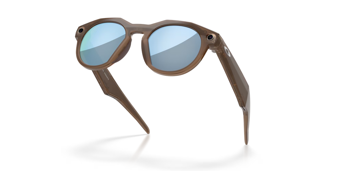 [Brown Smoke/Prizm Deep Water Polarized] Oakley Meta HSTN specs eyewear wichita kansas