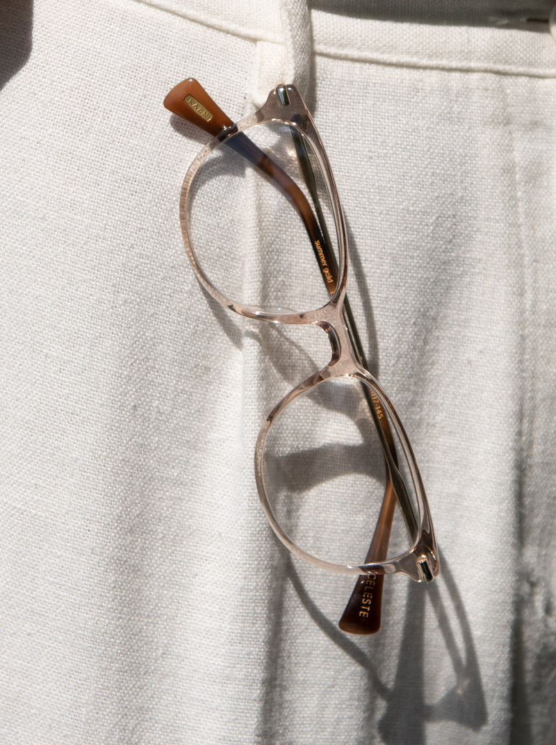 [Ocelot + Satin Sunshine Gold / Clear]