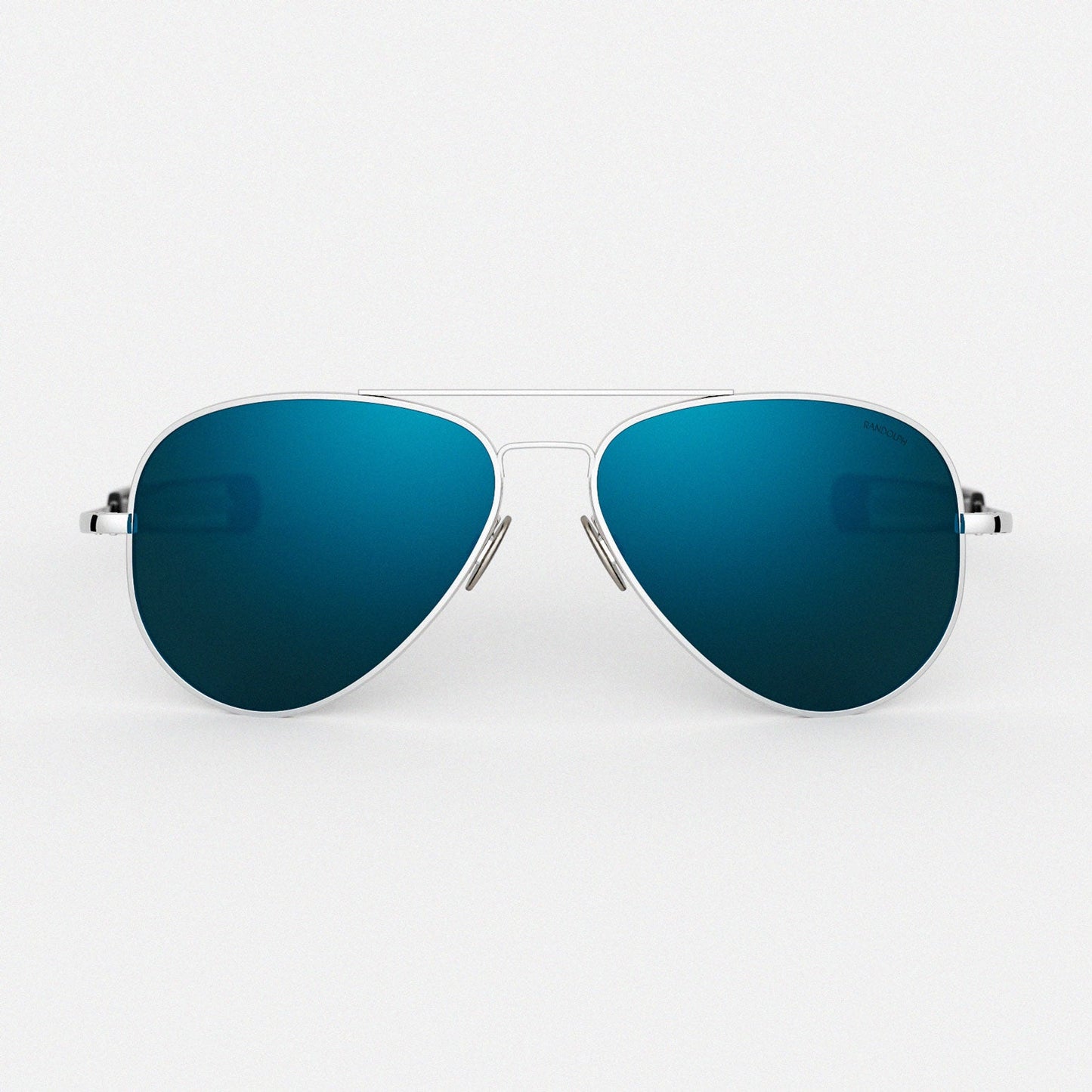 [23k White Gold & Cobalt Polarized Glass Lens]