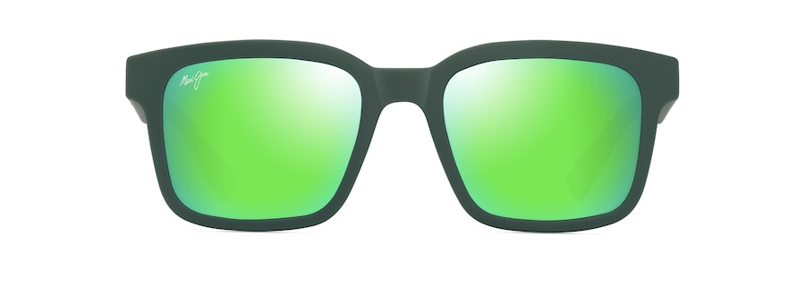 [Mauigreen® Lenses, Matte Dark Green Frame]