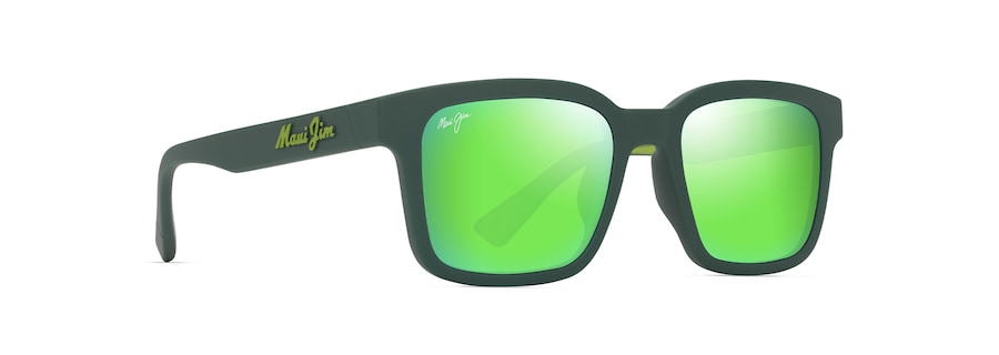 [Mauigreen® Lenses, Matte Dark Green Frame]