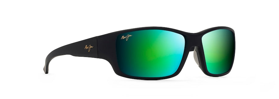 [Mauigreen® Lenses, Soft Black With Dark Transparent Green And Light Transparent Grey Frame]