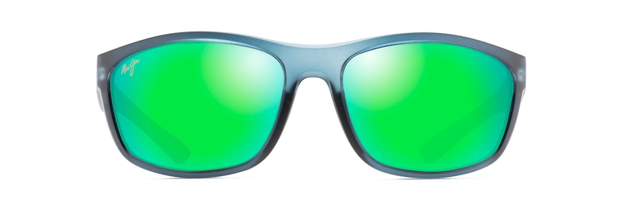 [Mauigreen® Lenses, Matte Teal With Aquamarine Rubber Frame]