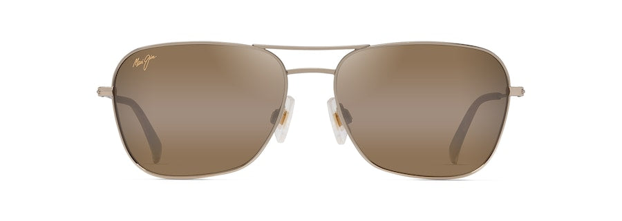 [Hcl® Bronze Lenses, Shiny Light Gold With Red & Brown Frame]