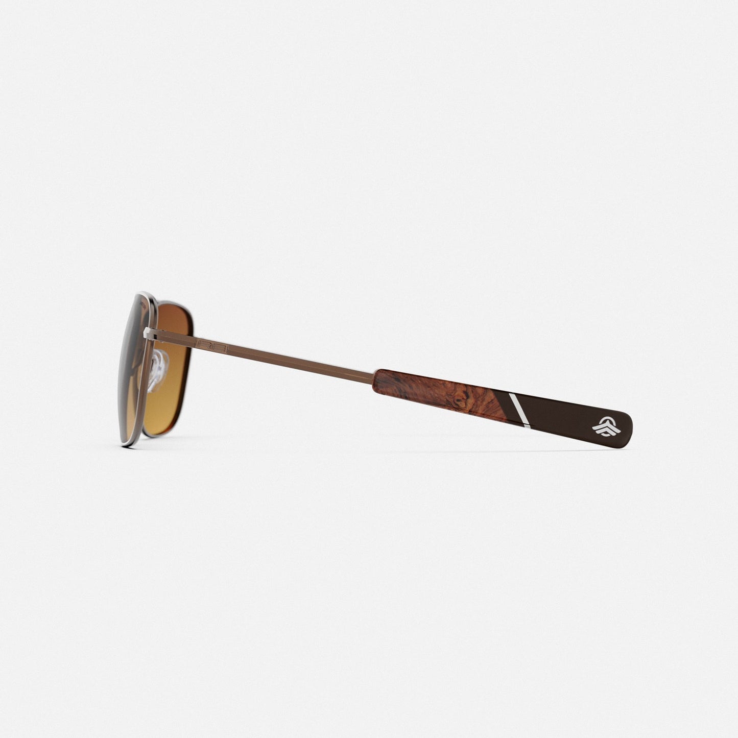 [22k Chocolate Gold & Polarized Nylon Cape Sand Gradient Lens]
