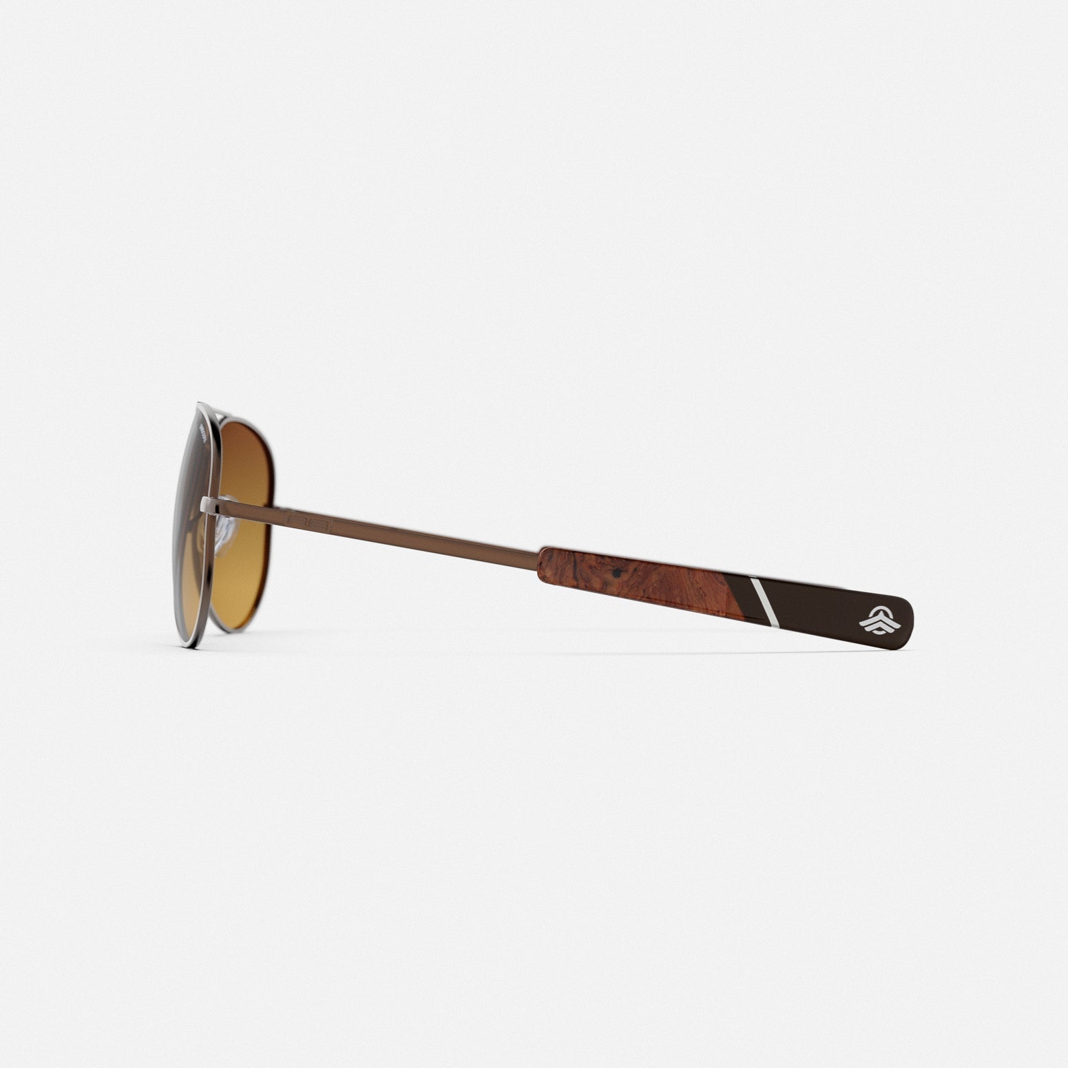 [22k Chocolate Gold & Polarized Nylon Cape Sand Gradient Lens]