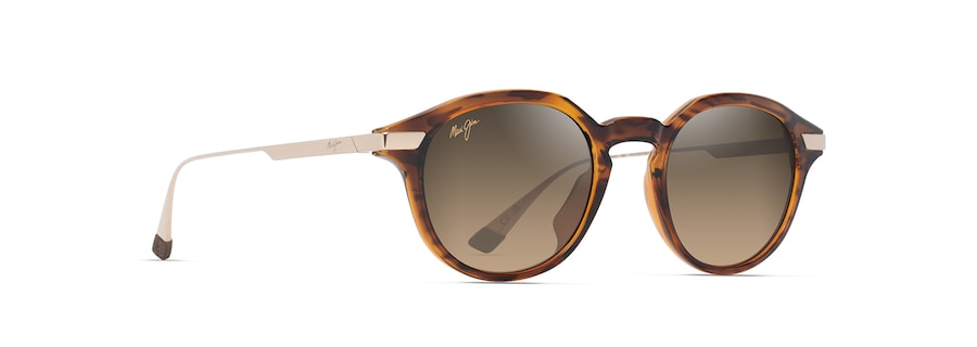 [Hcl® Bronze Lenses, Shiny Dark Havana With Gold Frame]