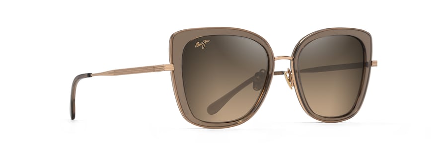 [Hcl® Bronze Lenses, Transparent Taupe With Gold Frame]