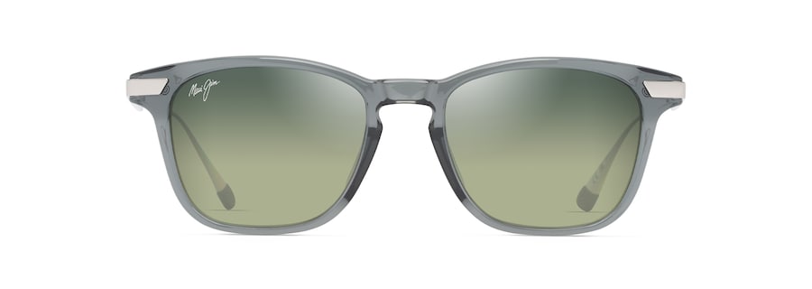 [Maui Ht™ Lenses, Shiny Trans Grey With Silver Frame]