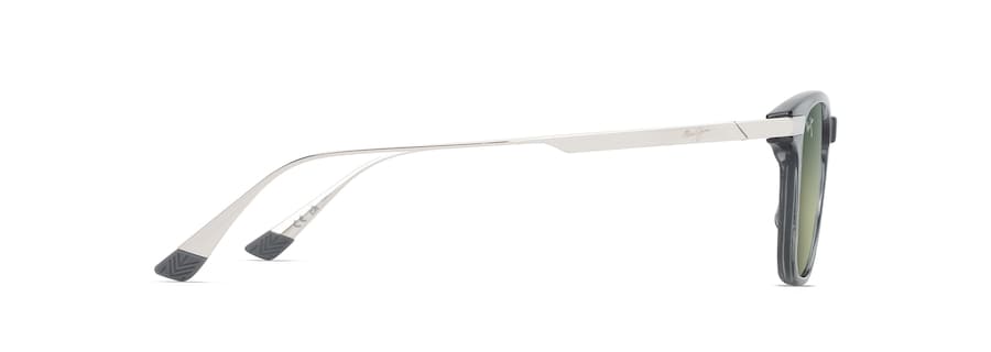 [Maui Ht™ Lenses, Shiny Trans Grey With Silver Frame]