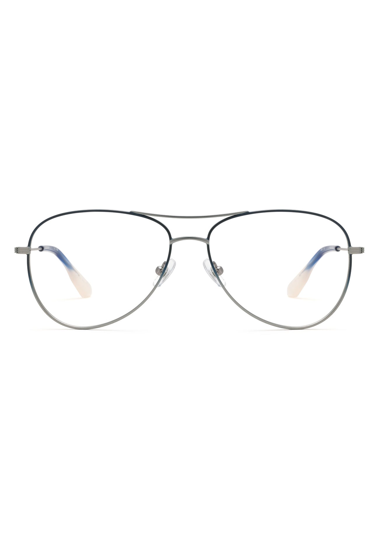 [Matte Raw Stainless Steel Indigo Fade + Gravity]