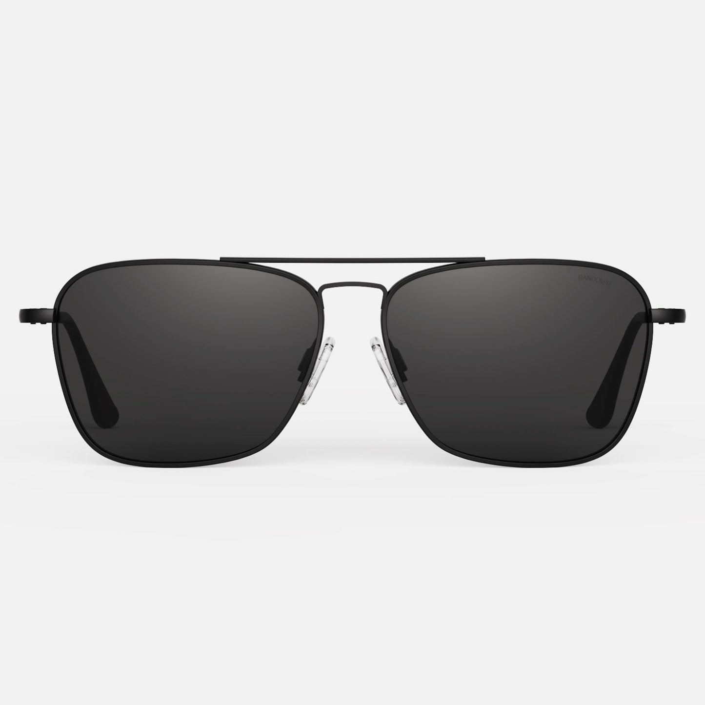 [Matte Black & American Gray Non-Polarized Glass Lens]