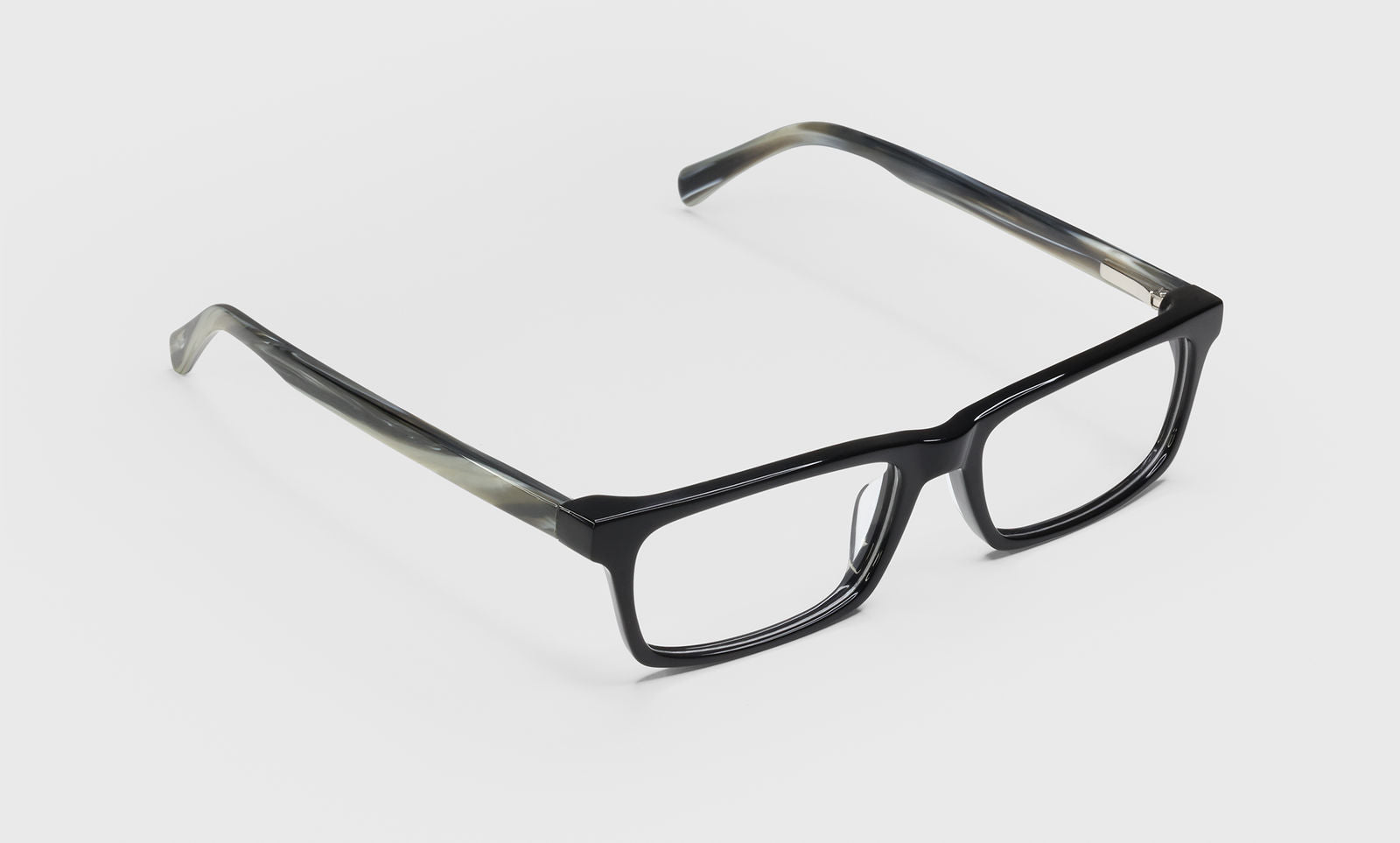 [18 - Black Front with Horn Temples]