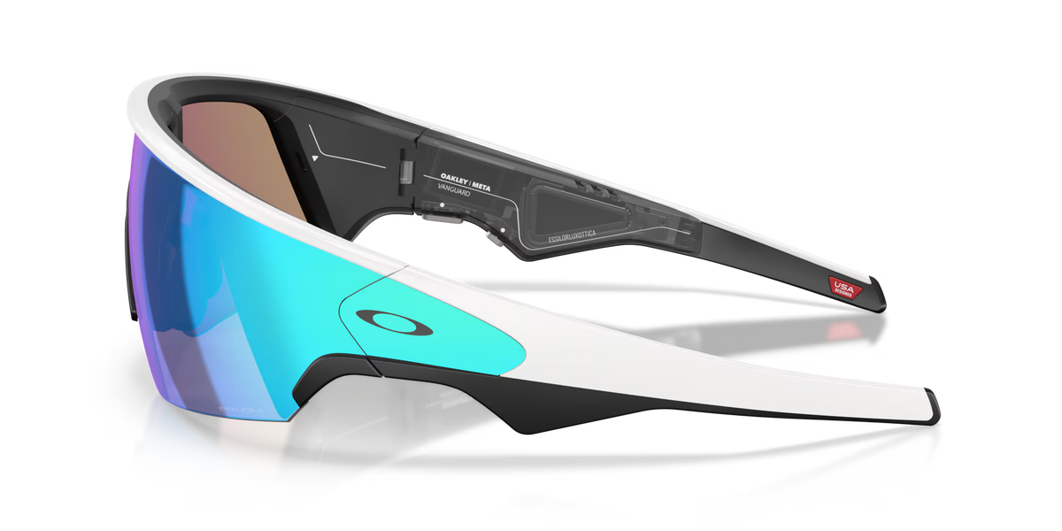 [White/Prizm Sapphire] Oakley Meta Vanguard Specs Eyewear Wichita Kansas