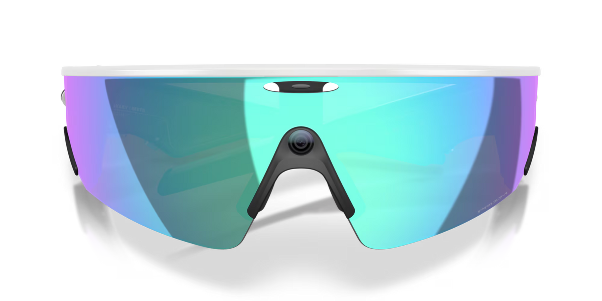 [White/Prizm Sapphire] Oakley Meta Vanguard specs eyewear wichita kansas