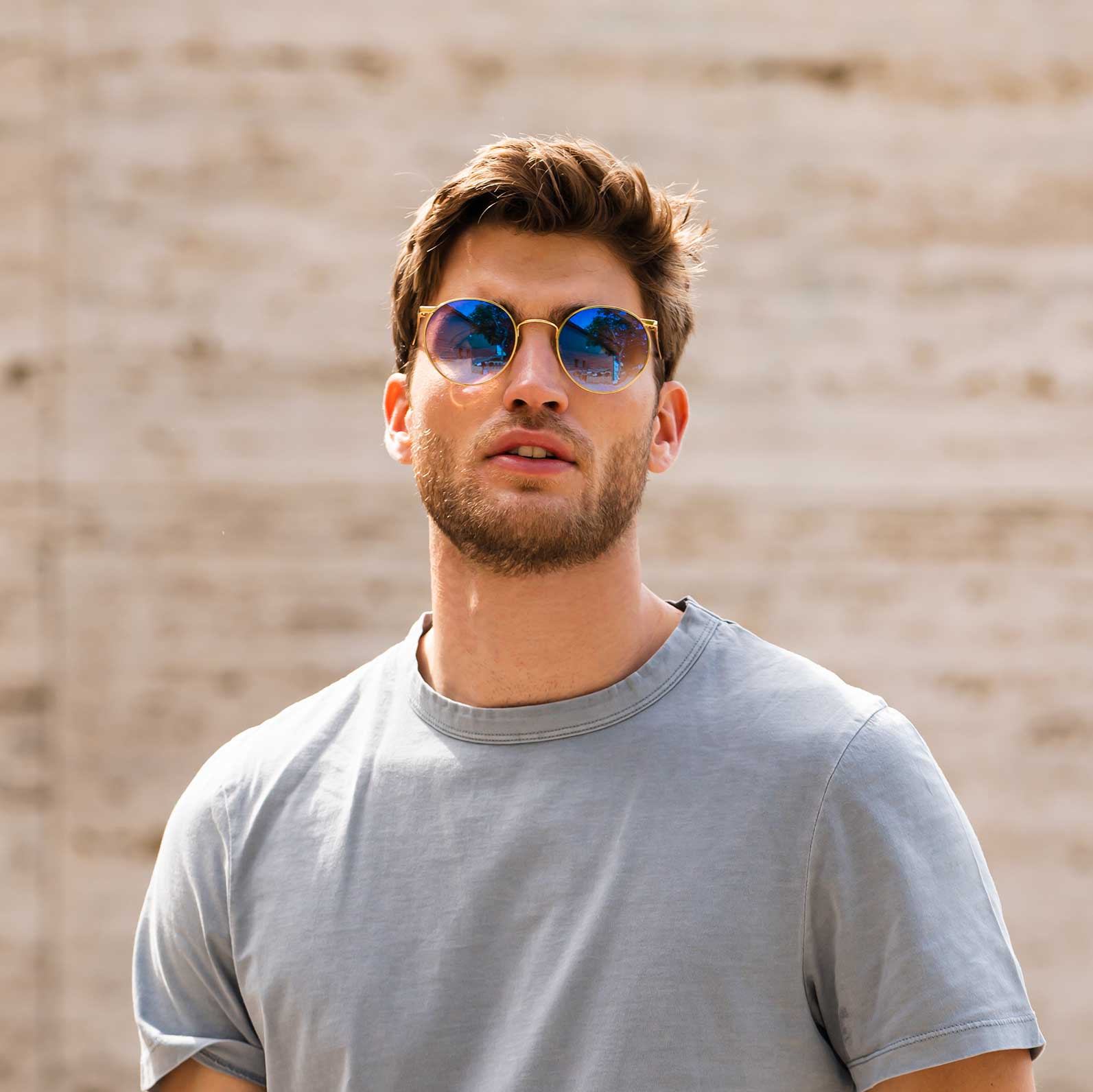 [23k Gold & Northern Lights Non-Polarized Gradient Nylon Lens]