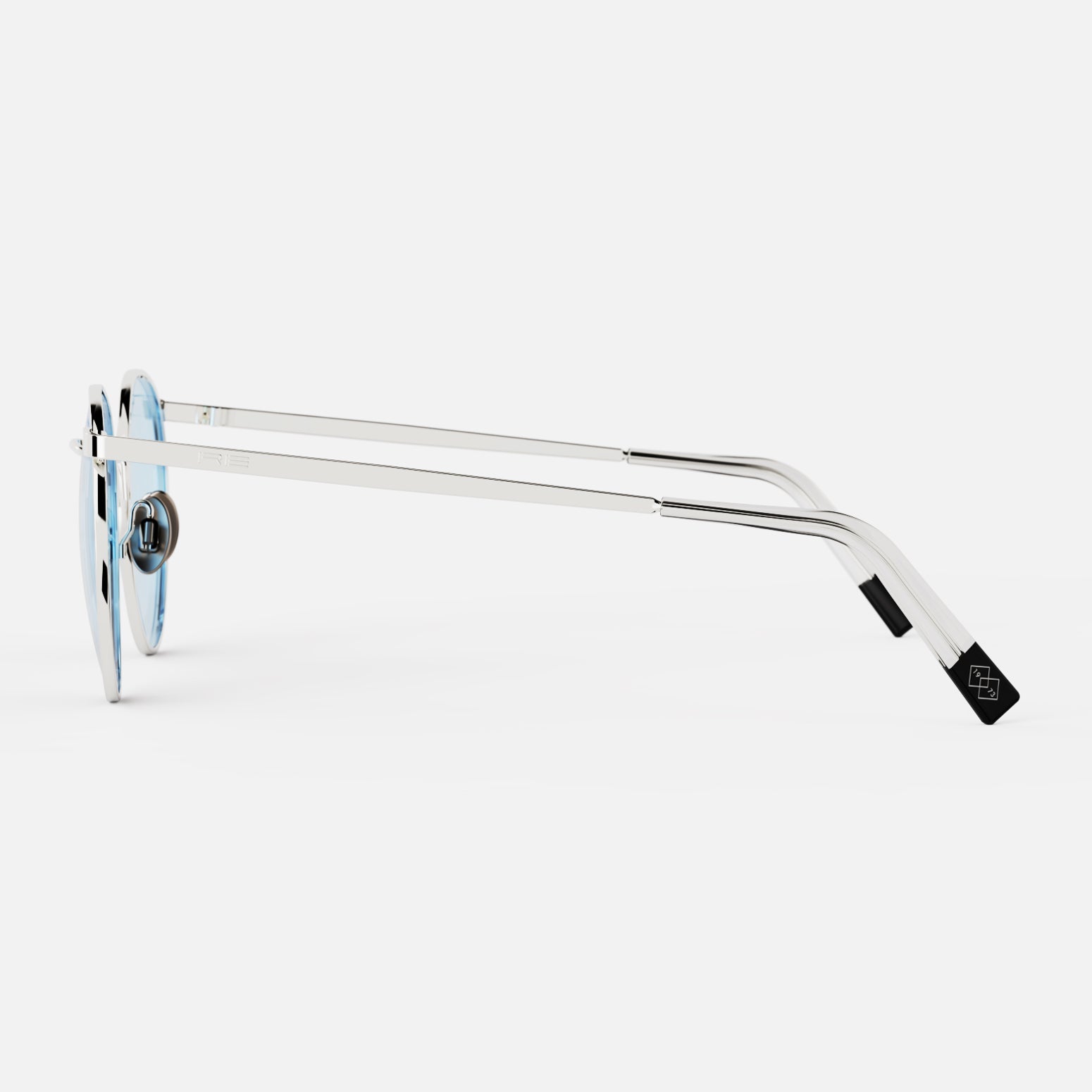 [23k White Gold & Blue Hydro Non-Polarized Glass Lens]