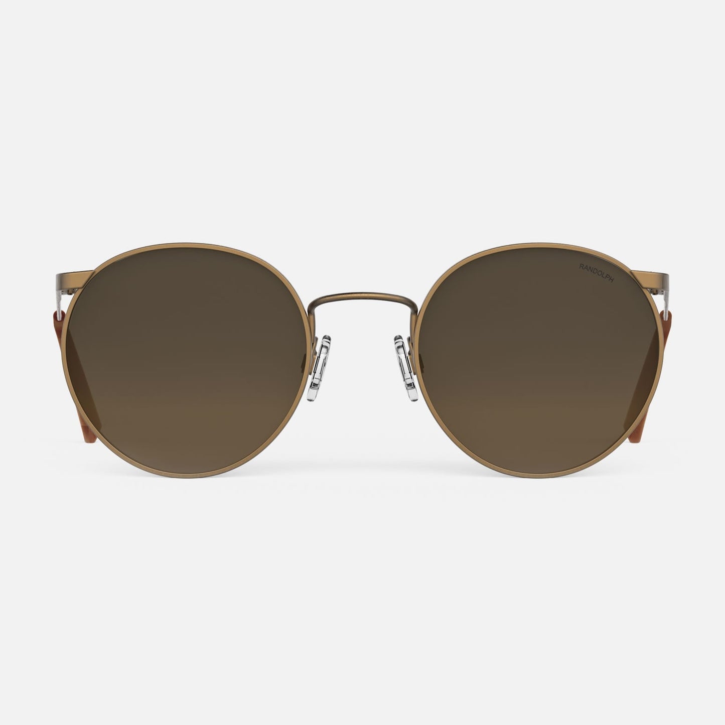 [22k Satin Chocolate Gold & Cape Sand Polarized Gradient Nylon Lens]