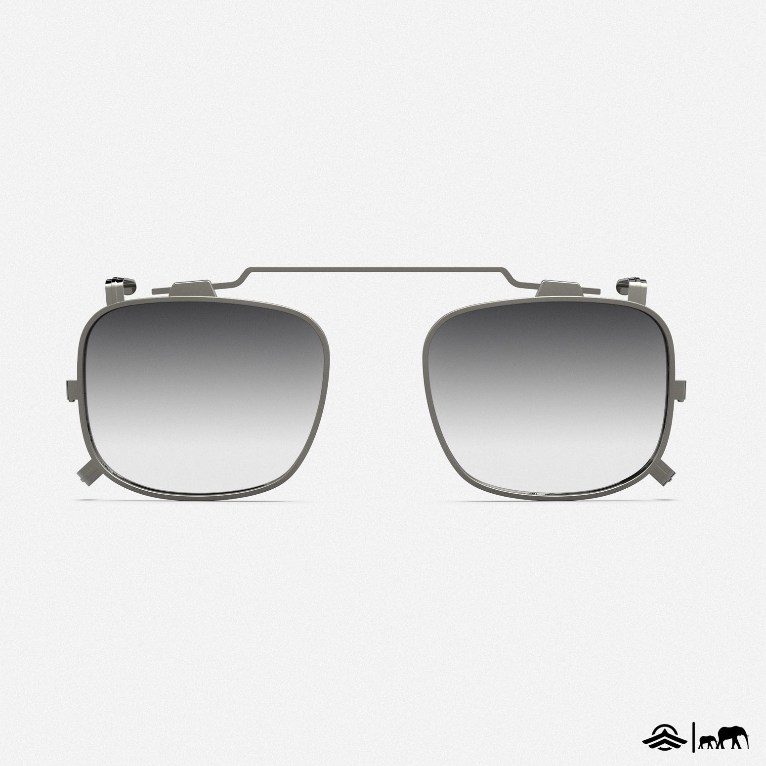[Gunmetal Clip & Gray Gradient Lens]