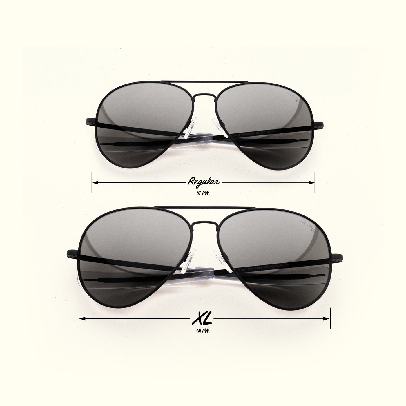 [Matte Black & American Gray Polarized Glass Lens]